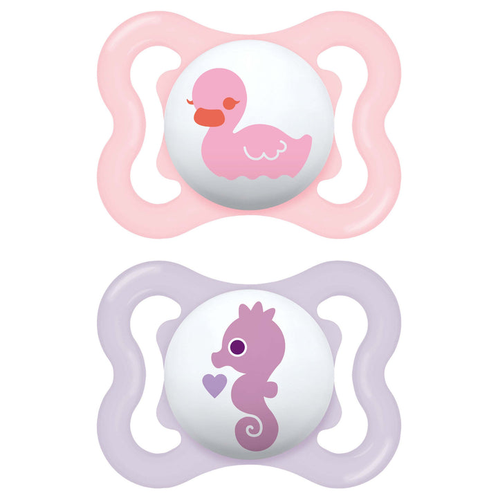 MAM Air Soothers 0+ Months – Pink (2 Pack)