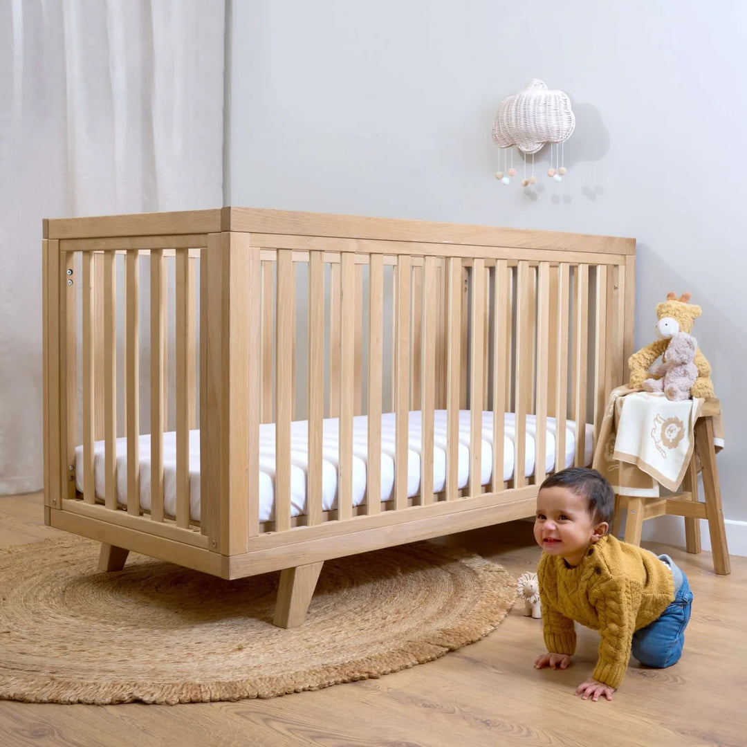 Clair De Lune Solid Oak Cot Bed