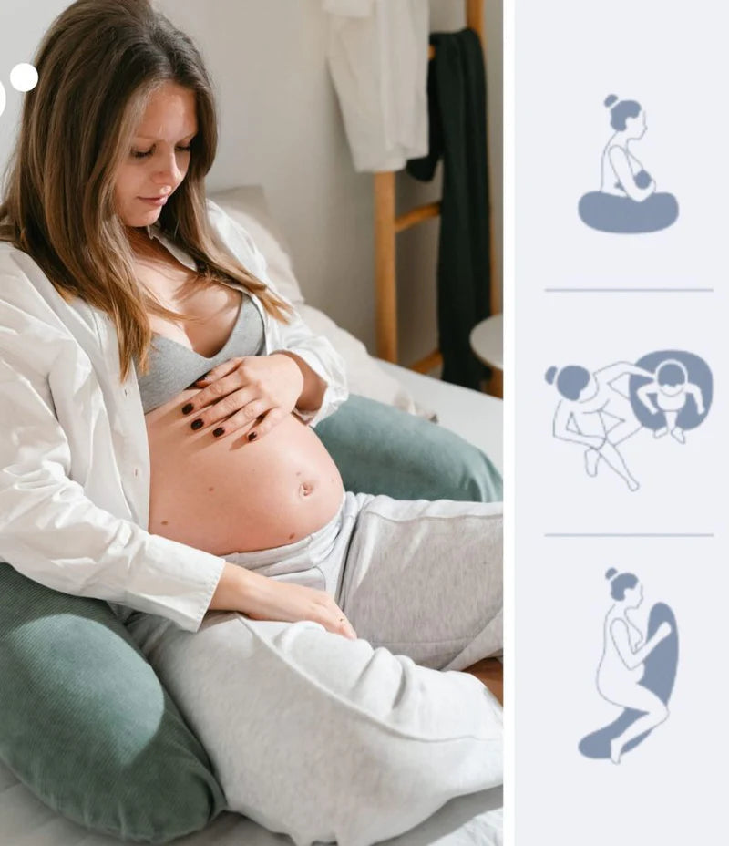 Doomoo Buddy Pregnancy Pillow - Corduroy Green