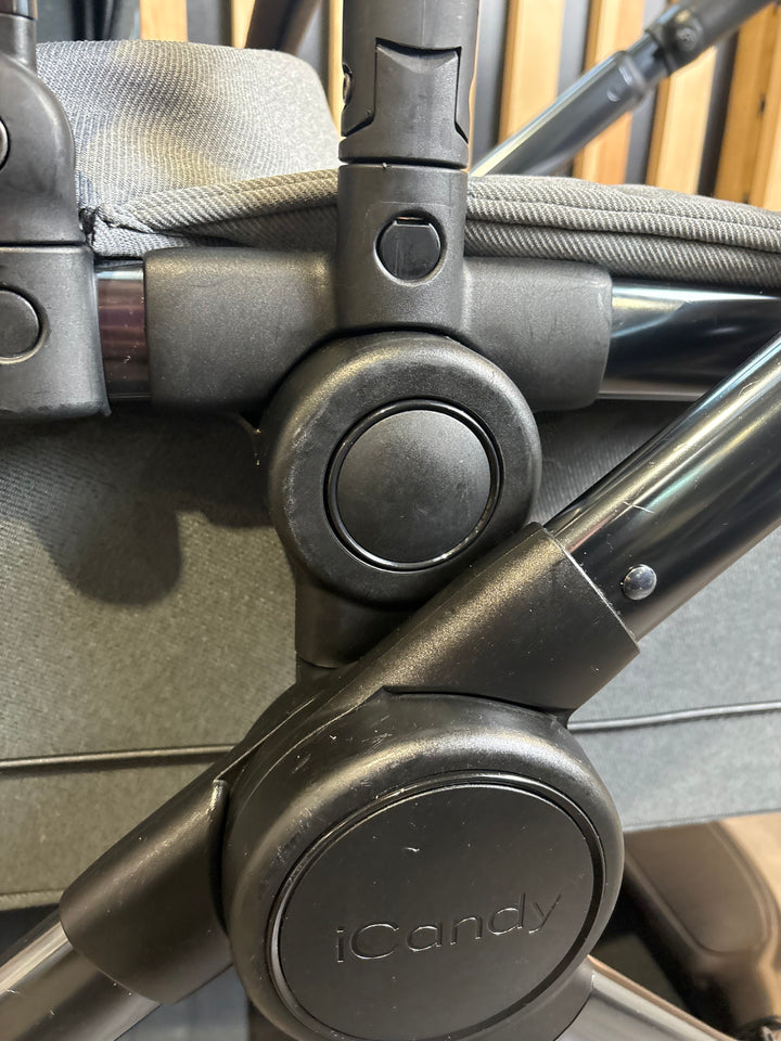 PRE LOVED iCandy Peach 7 Pram + Pushchair - Phantom/Truffle