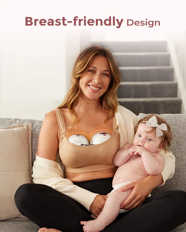 Momcozy M5 Wearable Electric Breast Pump - Maroon
