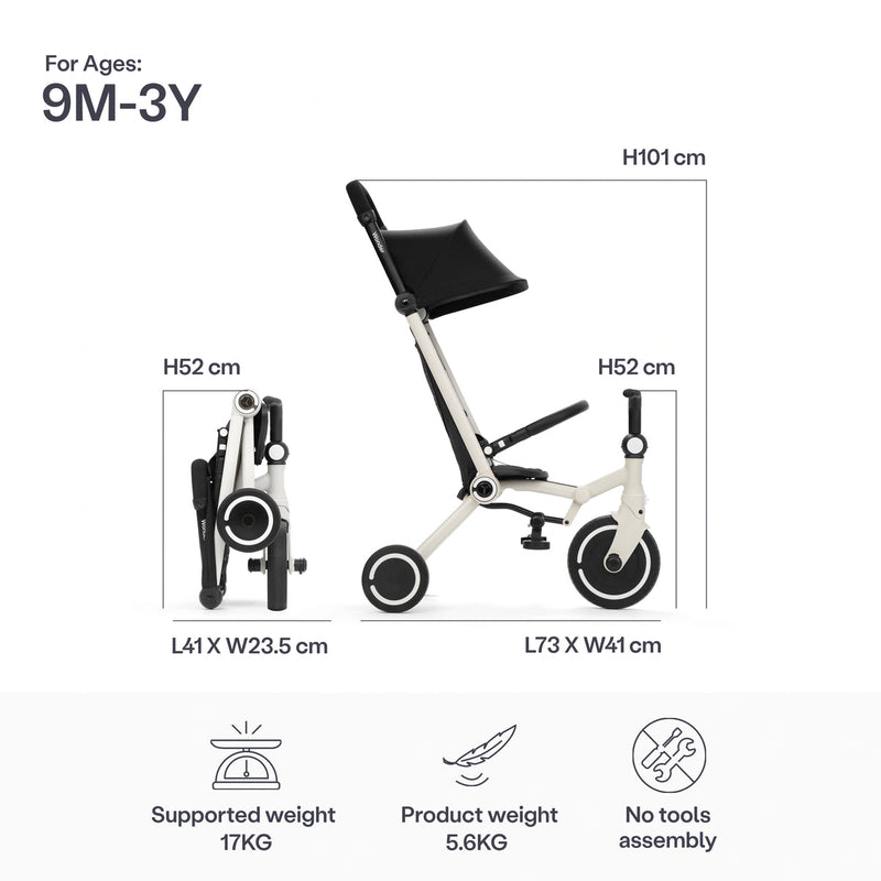 smarTrike Wonder Stroller Trike - Moonlight