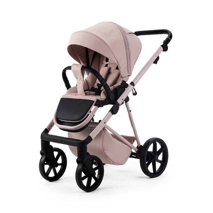 Mee-Go Milano Natura 4in1 Travel System Inc Spin Car Seat + Isofix Base – Rose