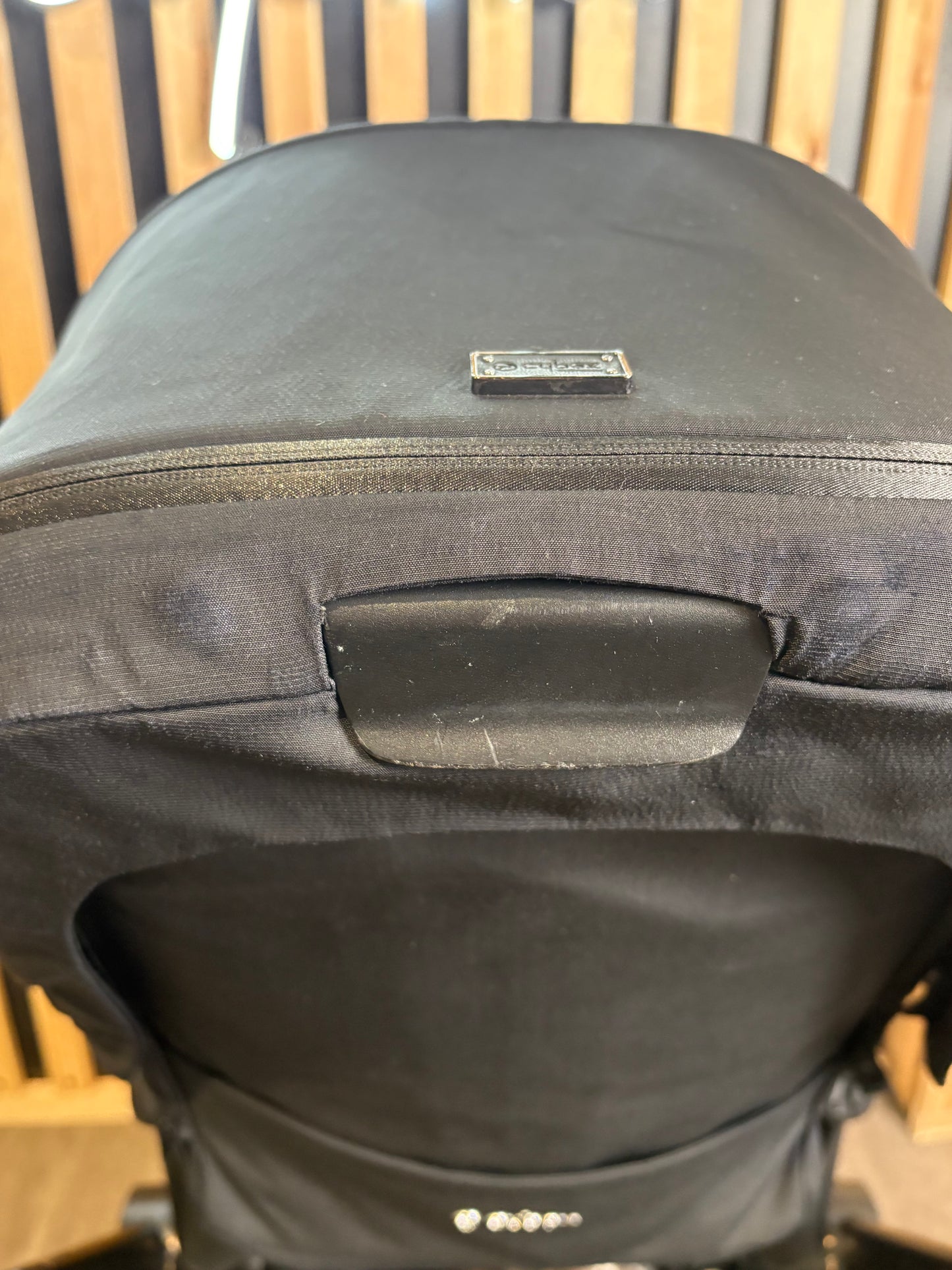 PRE LOVED Cybex Priam 3in1 Travel System + EX DISPLAY COT LUX - Sepia Black on Rose Gold