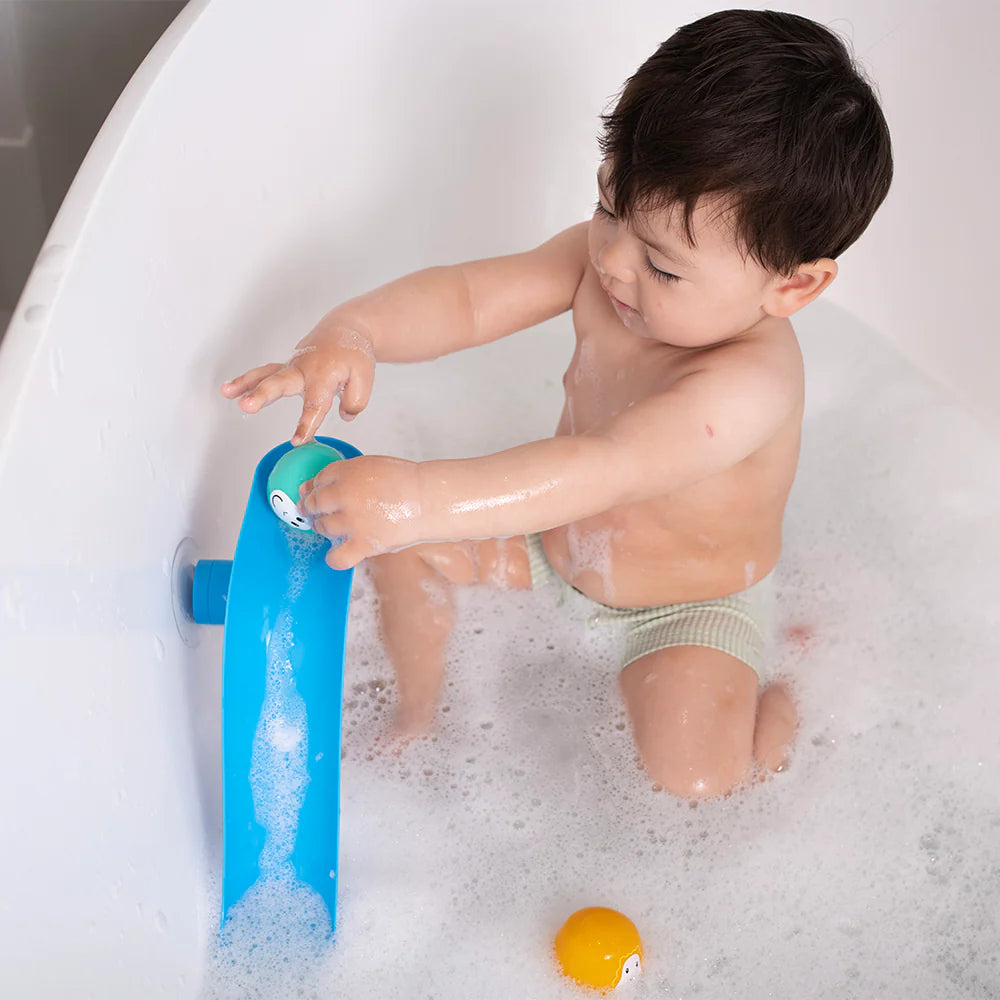 Matchstick Monkey Bathtime Slide Set - Blue