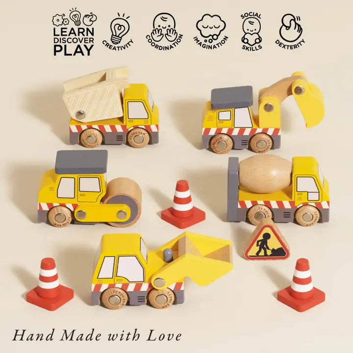 Le Toy Van Construction Toy Cars, Trucks & Diggers Gift Set