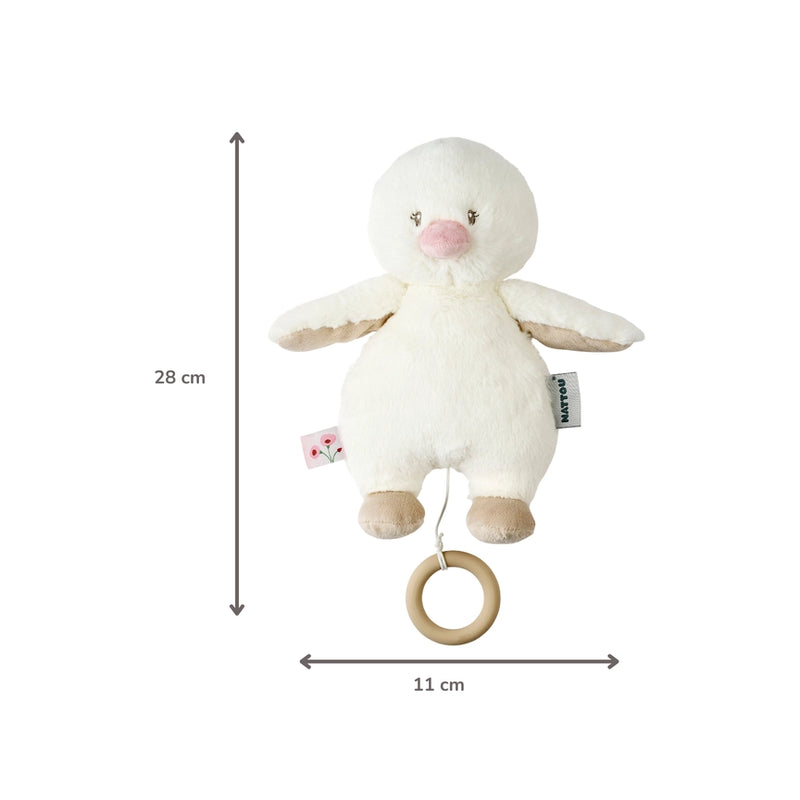 Nattou Fanfan Musicial Duck 30cm Soft Plush Toy