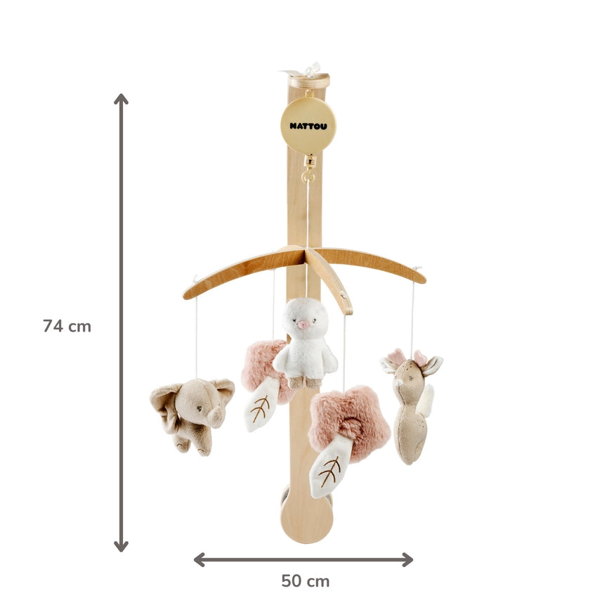 Nattou Fanfan Baby Musical Wooden Mobile