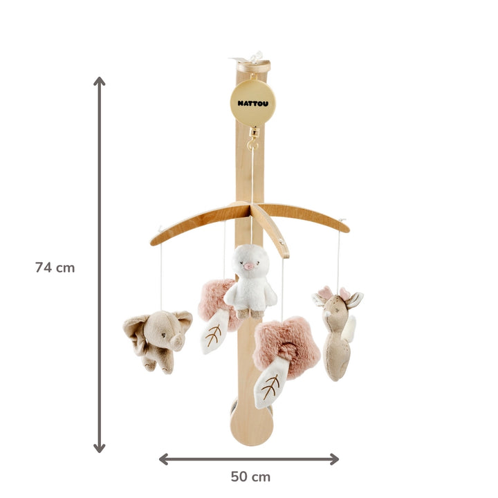 Nattou Fanfan Baby Musical Wooden Mobile