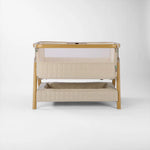 Tutti Bambini Cozee Sense Bedside Crib - Toasted Oak/Sand