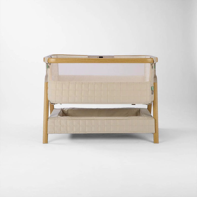 Tutti Bambini Cozee Sense Bedside Crib - Toasted Oak/Sand