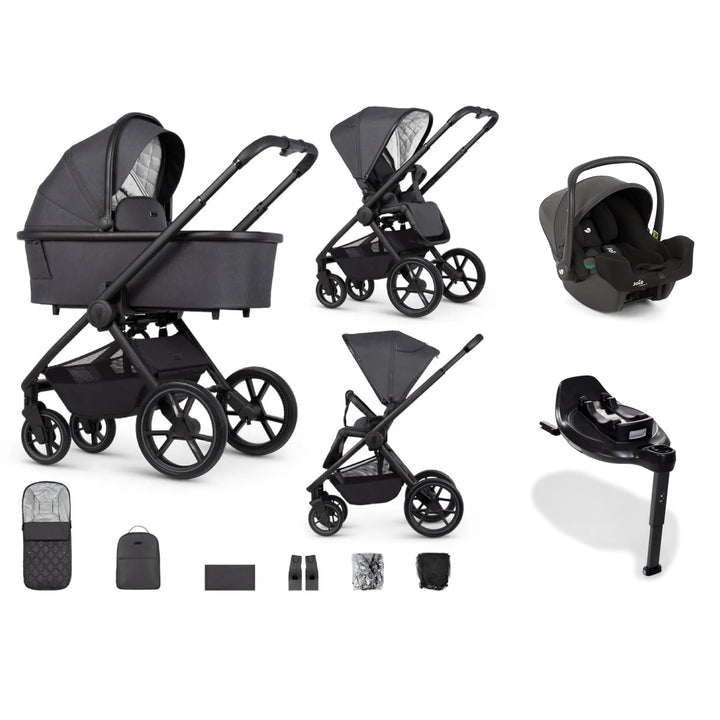 Venicci Tinum Edge ISnug2 + 360 Encore Base Travel System - Charcoal