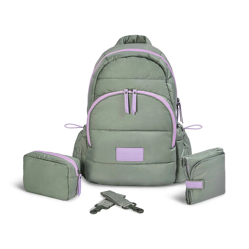 Avery Row Changing Backpack - Olive Green