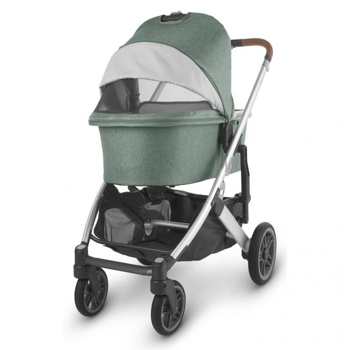 Uppababy Cruz V2 Pushchair + Carrycot + Mesa + Base i-Size Travel System - Emmett Sage Green Melange