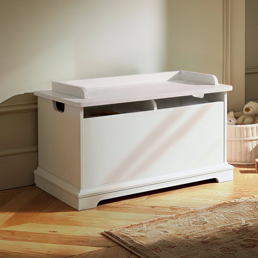 CuddleCo Beaumont Storage Box & Cushion Set - White