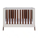 Tutti Bambini Fuori Mini Cot Bed - White Sand & Warm Walnut