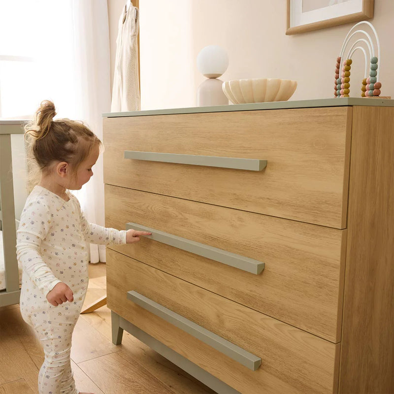Tutti Bambini Hallee Chest Changer - Sage/Golden Oak