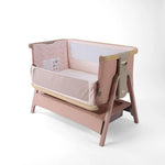 Tutti Bambini Cozee Air 2 Bedside Crib - Drifted Oak/Blush