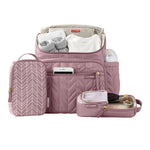 Skip Hop Forma Quilted Changing Backpack - Mauve Mist