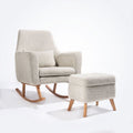 Tutti Bambini Oscar Luxe Rocking Chair & Storage Footstool - Sage