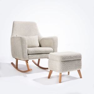 Tutti Bambini Oscar Luxe Rocking Chair & Storage Footstool - Sage