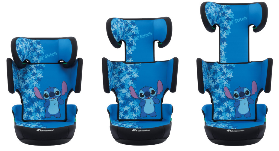 bebeconfort Hera i-Safe Backrest Booster Seat - Disney Fun Stitch