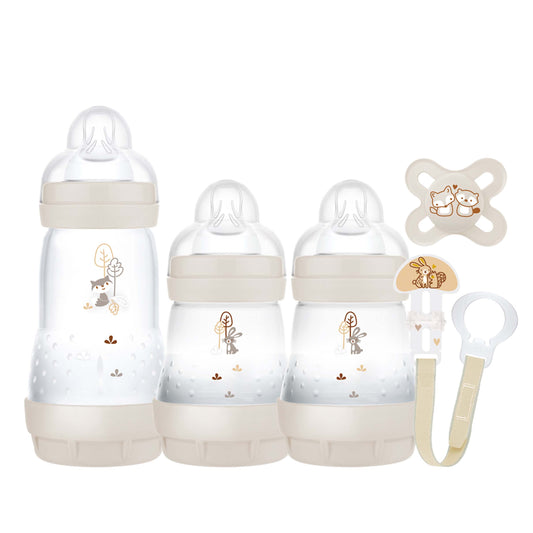 MAM Baby Easy Start Anti-Colic Bottles & Soother 5 Piece Newborn Gift Set - Unisex