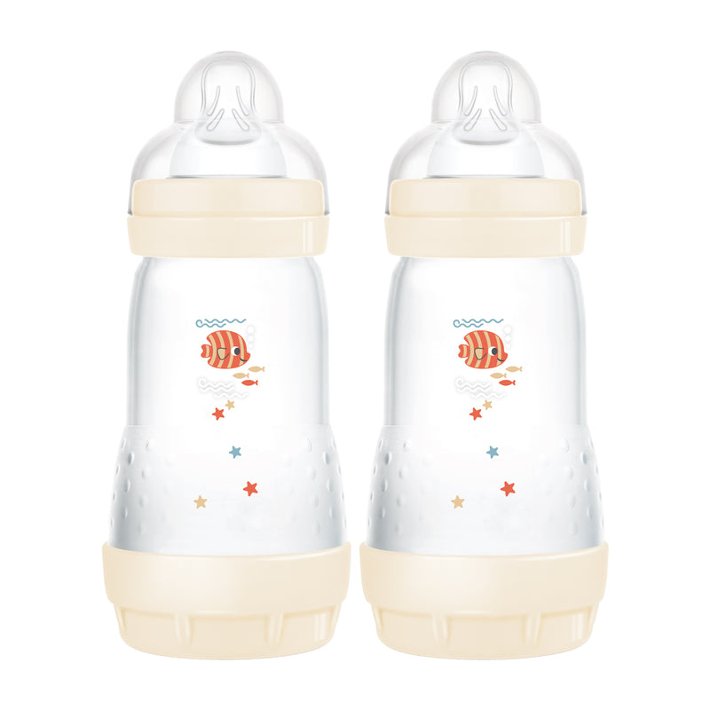 MAM Easy Start 260Ml 2 Pack Bottles - Taupe
