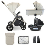 My Babiie MB450i 3-in-1 Travel System with i-Size Car Seat - Ivory