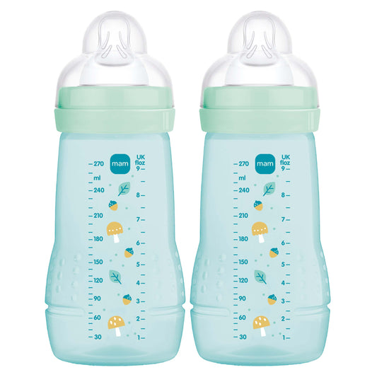 MAM Easy Active Bottle 270ml 2 Pack - Blue