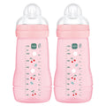 MAM Easy Active Bottle 270ml 2 Pack - Pink