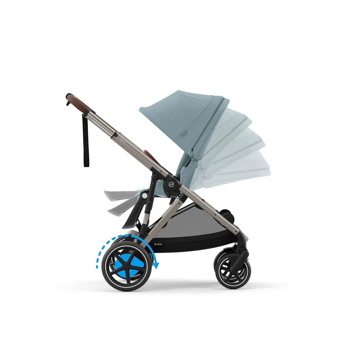 Cybex eGazelle S, 9 Piece Bundle - Stormy Blue/Taupe