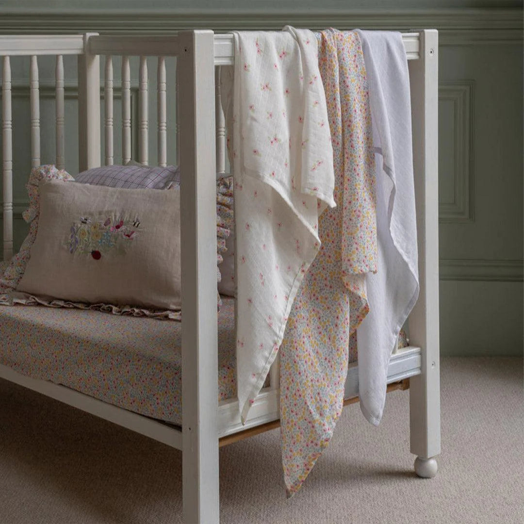 Avery Row 3 Pack Organic Baby Muslin Squares - Wildflower Garden