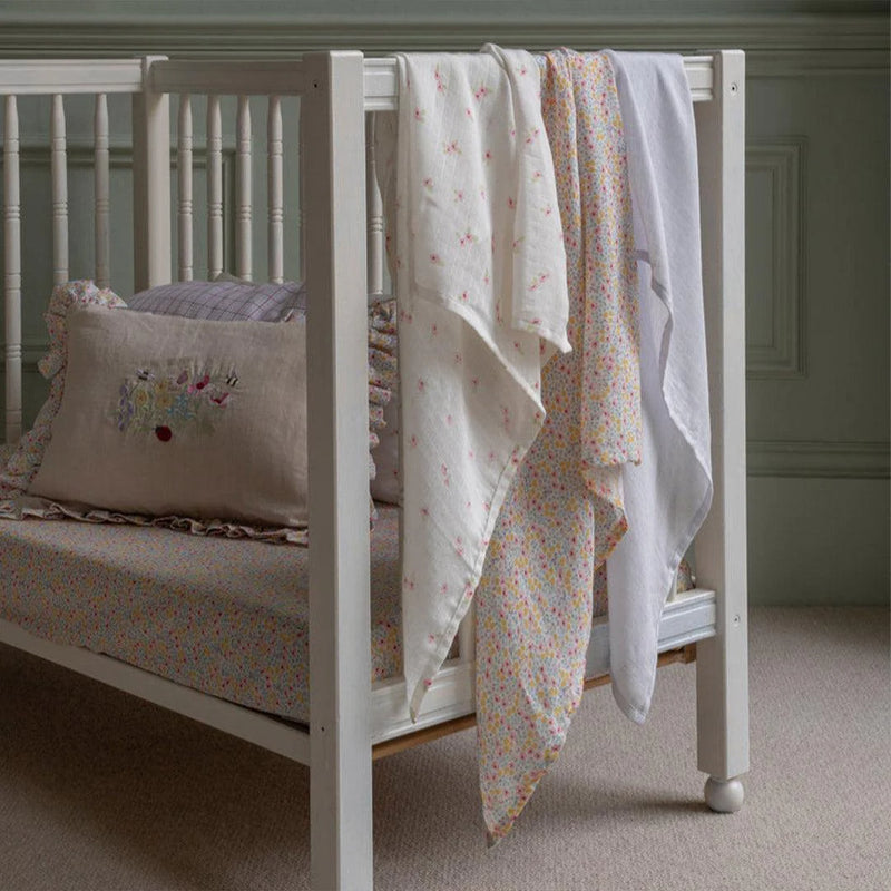 Avery Row 3 Pack Organic Baby Muslin Squares - Wildflower Garden