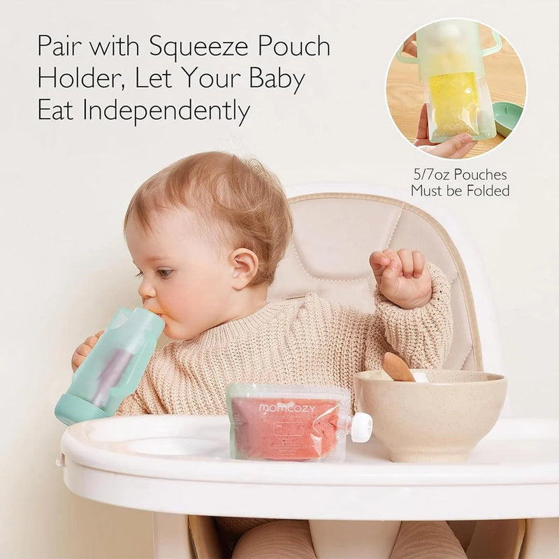 Momcozy Reusable Baby Food Pouches for Toddlers 10pc (5oz）