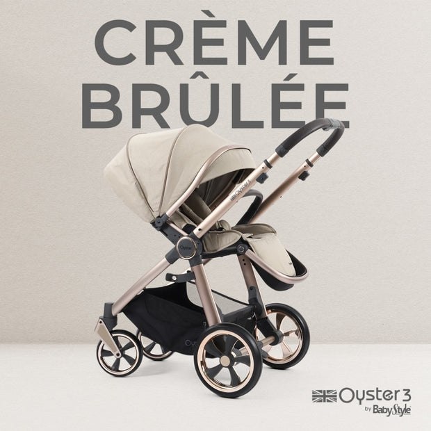 Babystyle Oyster 3 Luxury Travel System Bundle - Creme Brulee