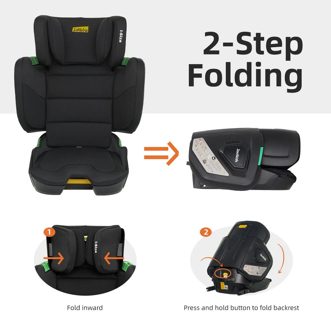 JoviKids Rober i-Size Portable Highback Booster Seat - Black