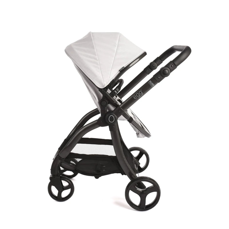 egg Dolls Pram by Roma - Houndstooth Silver
