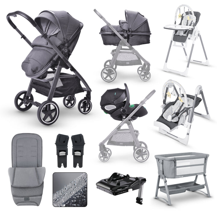 Miniuno TouraGo Travel System Bundle - Anthracite