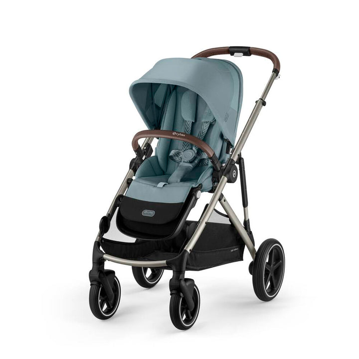Cybex Gazelle Essential Bundle Inc Gold Footmuff - Stormy Blue/Taupe