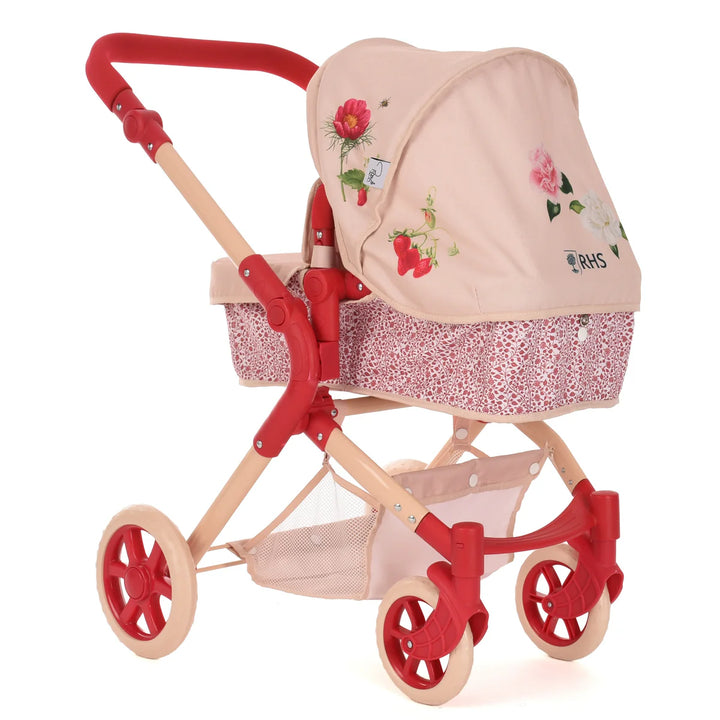 Roma RHS Single Dolls Pram - Floral