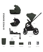 Venicci Claro2 4in1 9 Piece Luxury Travel System Bundle - Forest