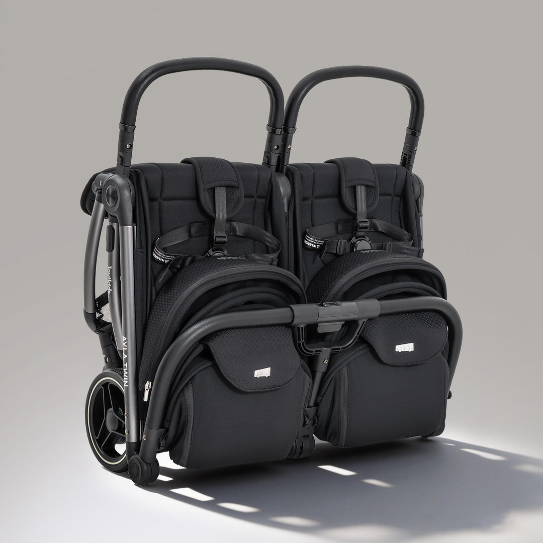 JoviKids Ayla Compact Twin Pushchair - Black