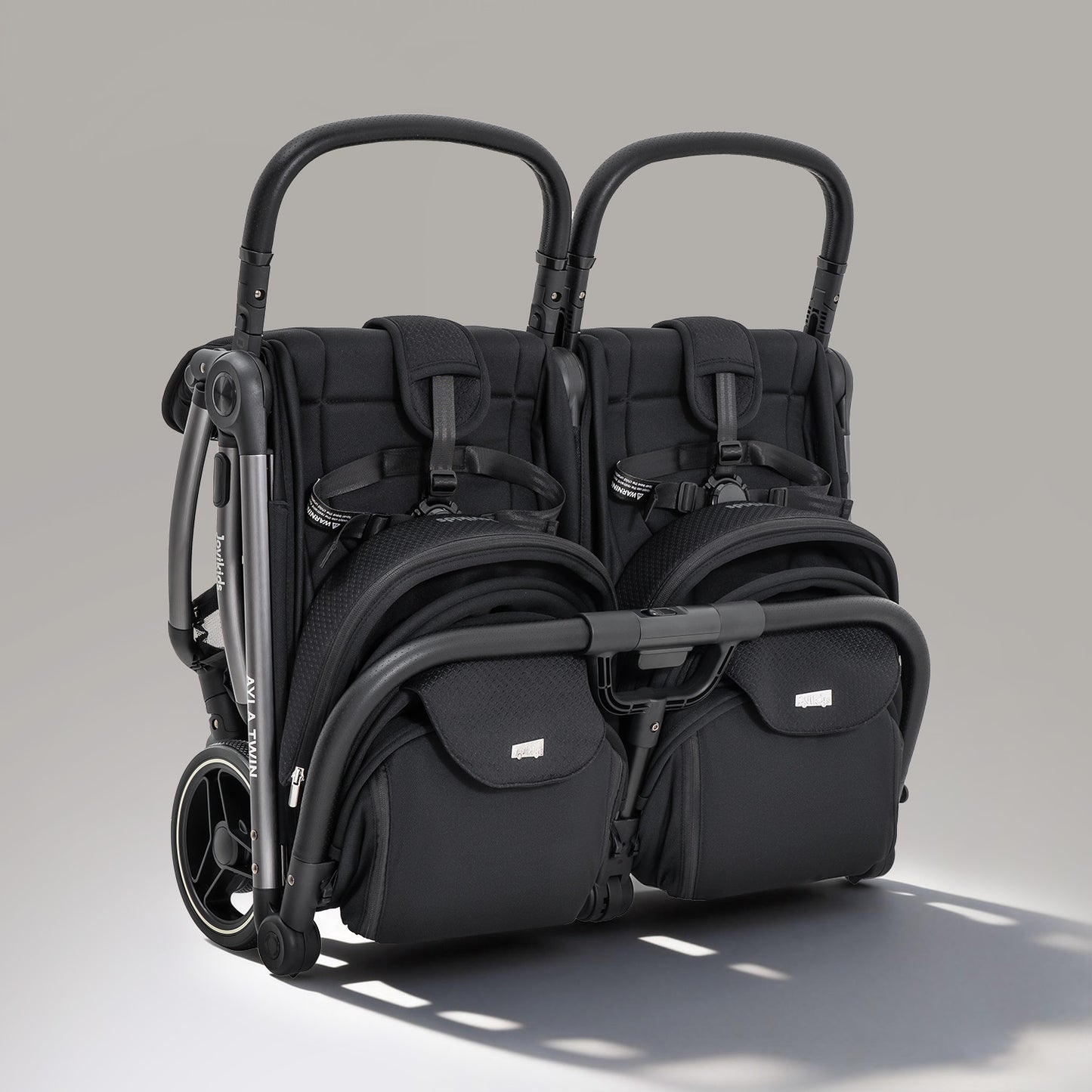 JoviKids Ayla Compact Twin Pushchair - Black