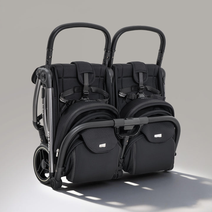 JoviKids Ayla Compact Twin Pushchair - Black