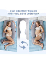 Momcozy Dreamlign U Pro Cool Feeling Maternity Pillow - Grey