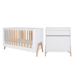 Tutti Bambini Fuori 2 Piece Nursery Furniture Set – White/Light Oak