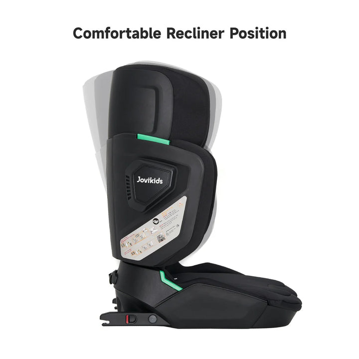 JoviKids Rober i-Size Portable Highback Booster Seat - Black