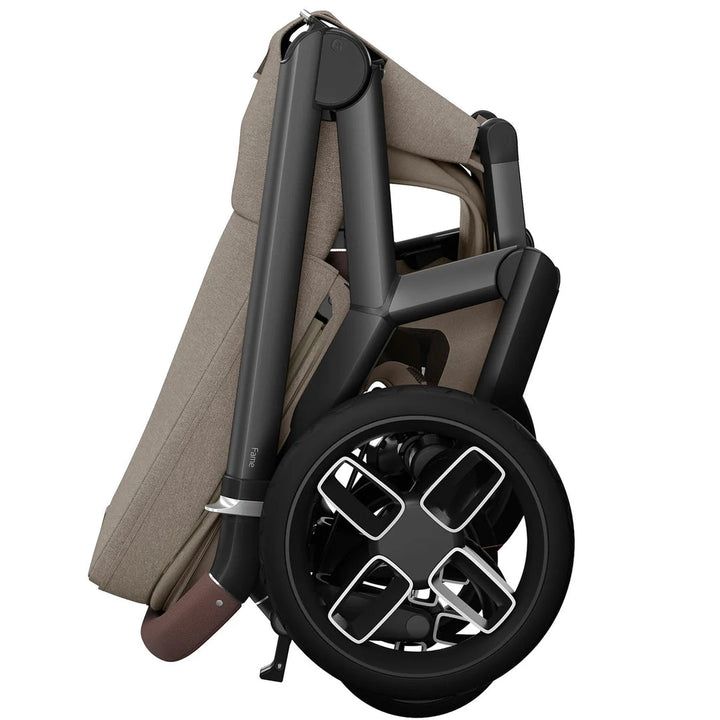 Maxi-Cosi Fame 14 Piece Premium Travel System + Home Bundle - Twillic Truffle/Brown