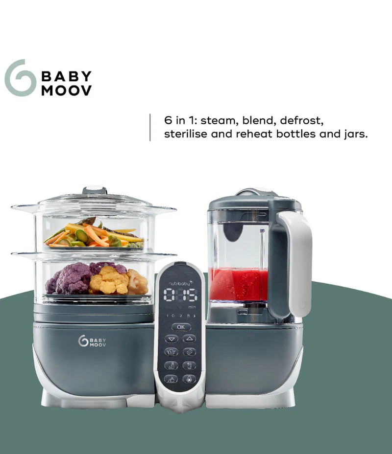 Babymoov Nutribaby(+) 6in1 Baby Food Maker - Grey